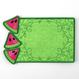 Summer Watermelon Mug Rug (In-the-Hoop)