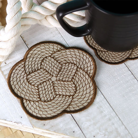 Knotwork Rope Coaster (In-the-Hoop)