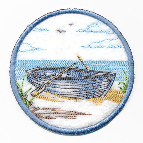 By the Seaside Row Boat Coaster (In-the-Hoop)
