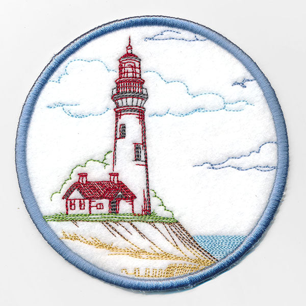 By the Seaside Lighthouse Coaster (In-the-Hoop)