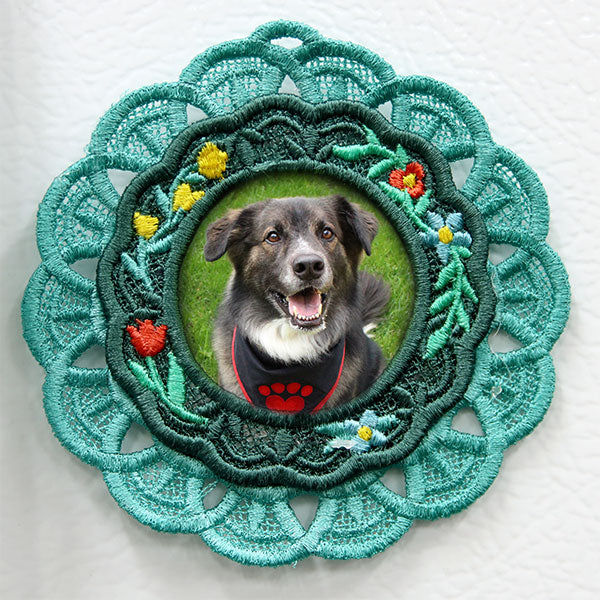 Garden Magic Photo Frame Ornament (Lace)