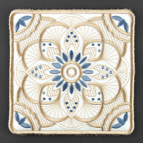 Art Deco Kaleidoscope Trivet (In-the-Hoop)