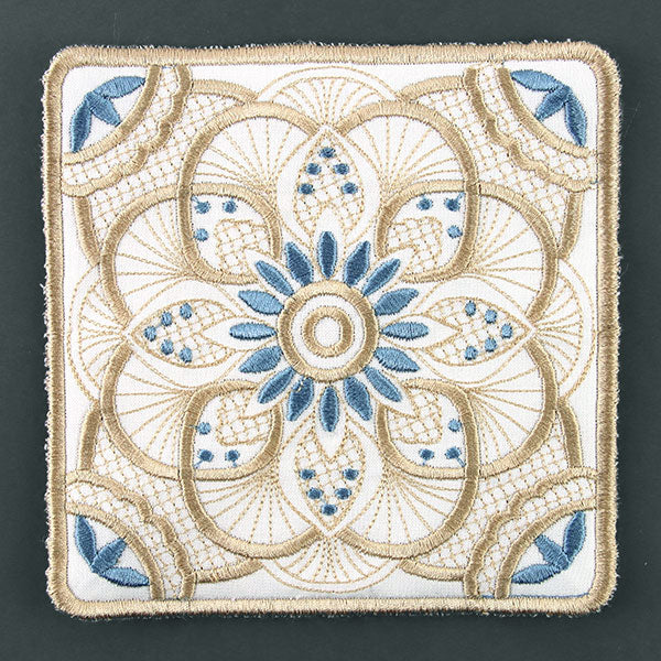 Art Deco Kaleidoscope Trivet (In-the-Hoop)