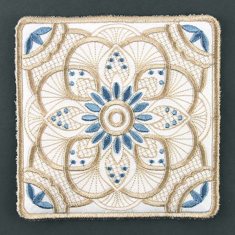 Art Deco Kaleidoscope Trivet (In-the-Hoop)