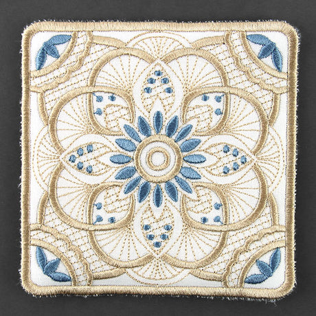 Art Deco Kaleidoscope Trivet (In-the-Hoop)