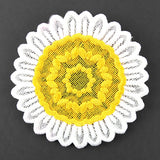 Darling Daisy Wine Glass Coaster (Lace)