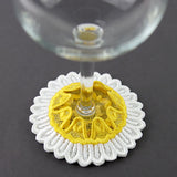 Darling Daisy Wine Glass Coaster (Lace)