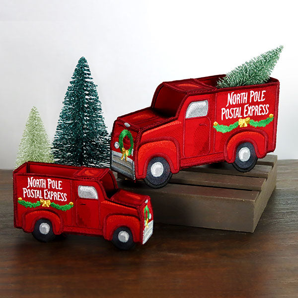 3D North Pole Mail Truck (In-the-Hoop)