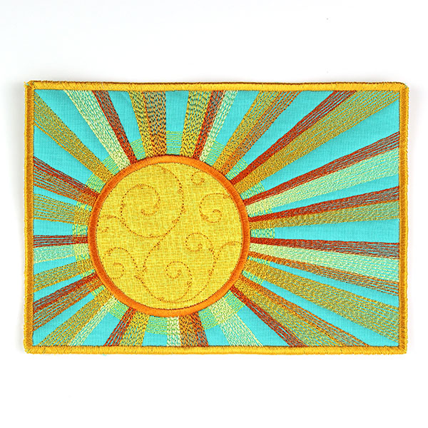 Sunshine & Stitches Mug Rug (In-the-Hoop)