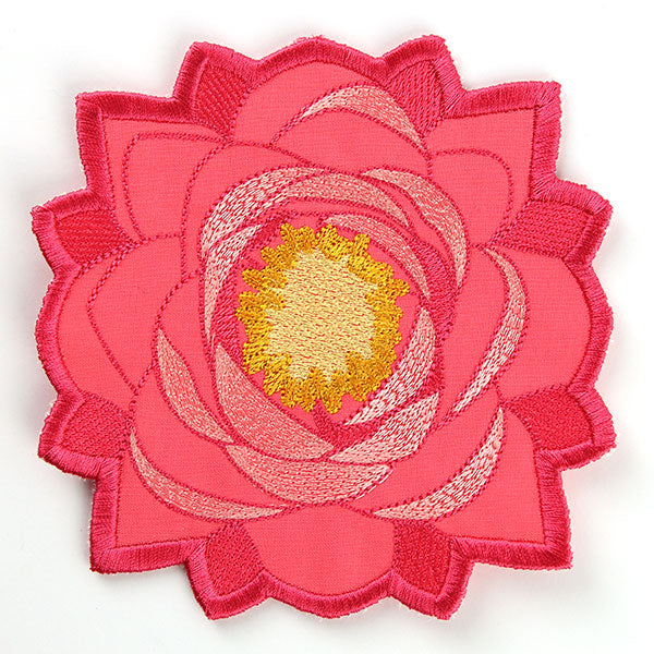 Water Lily Coaster (In-the-Hoop)