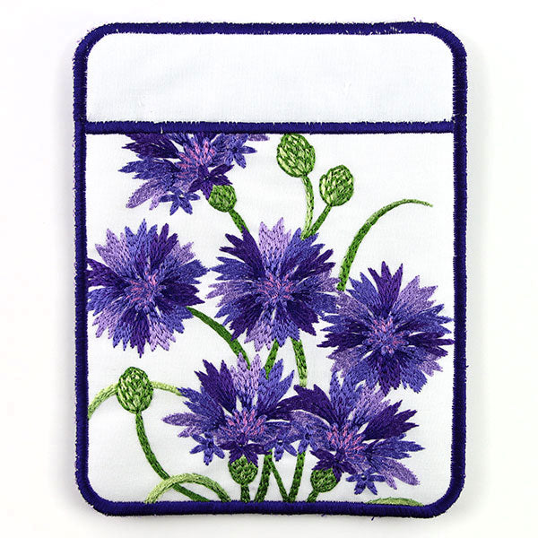 Textured Bachelor Button Potholder (In-the-Hoop)