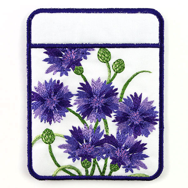 Textured Bachelor Button Potholder (In-the-Hoop)