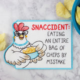 Snaccident Chicken Mug Rug (In-the-Hoop)