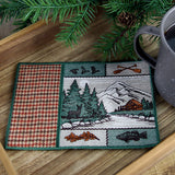 Forest Cabin Retreat Mug Rug (In-the-Hoop)