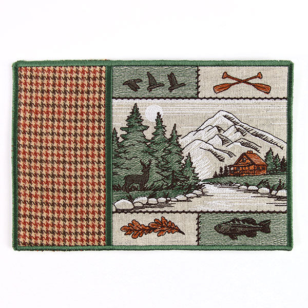 Forest Cabin Retreat Mug Rug (In-the-Hoop)
