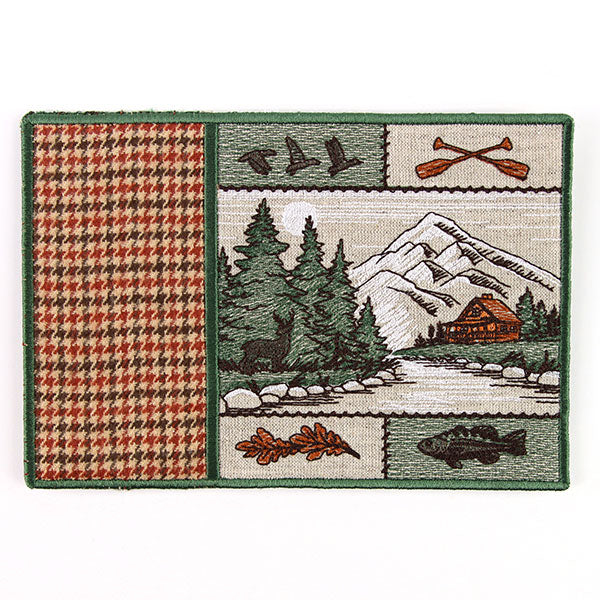 Forest Cabin Retreat Mug Rug (In-the-Hoop)