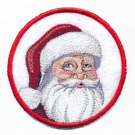 Christmas Cheer Coasters - Smiling Santa (In-the-Hoop)