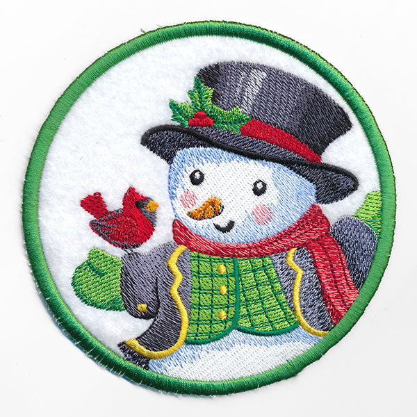 Christmas Cheer Coasters - Snowman (In-the-Hoop)