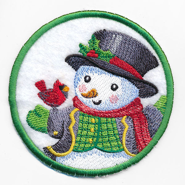 Christmas Cheer Coasters - Snowman (In-the-Hoop)
