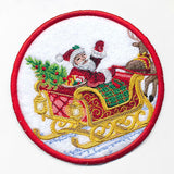 Christmas Cheer Coasters - Santa & Sleigh (In-the-Hoop)