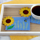 Autumn Sunflower Mug Rug (In-the-Hoop)