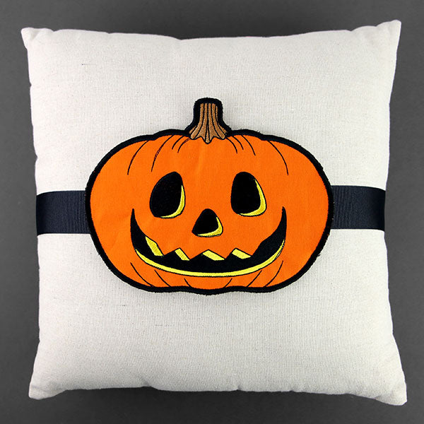 Up and Autumn Pillow Wrap - Jack o' lantern (In-the-Hoop)