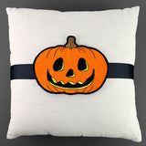 Up and Autumn Pillow Wrap - Jack o' lantern (In-the-Hoop)
