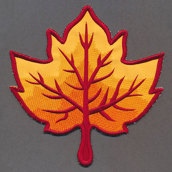 Up and Autumn Pillow Wrap - Maple Leaf (In-the-Hoop)