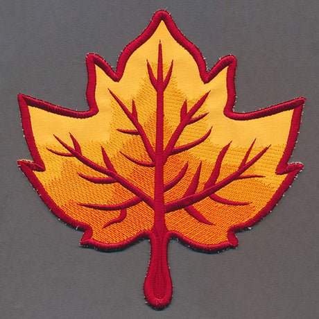 Up and Autumn Pillow Wrap - Maple Leaf (In-the-Hoop)