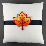 Up and Autumn Pillow Wrap - Maple Leaf (In-the-Hoop)