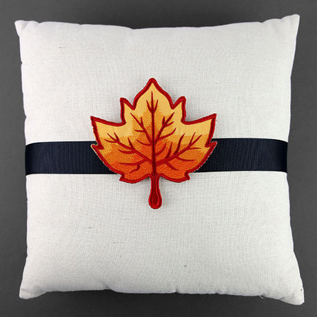 Up and Autumn Pillow Wrap - Maple Leaf (In-the-Hoop)