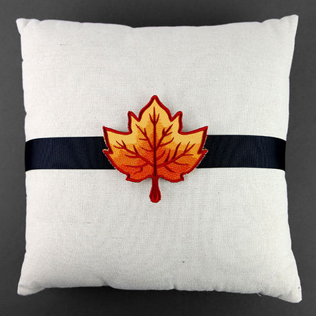 Up and Autumn Pillow Wrap - Maple Leaf (In-the-Hoop)