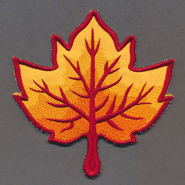Up and Autumn Pillow Wrap - Maple Leaf (In-the-Hoop)