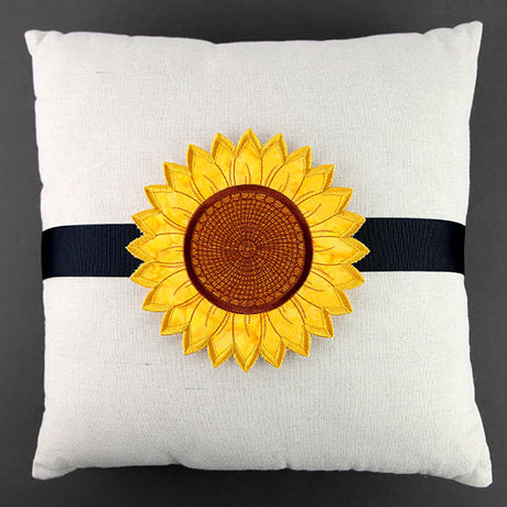 Up and Autumn Pillow Wrap - Sunflower (In-the-Hoop)