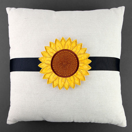 Up and Autumn Pillow Wrap - Sunflower (In-the-Hoop)