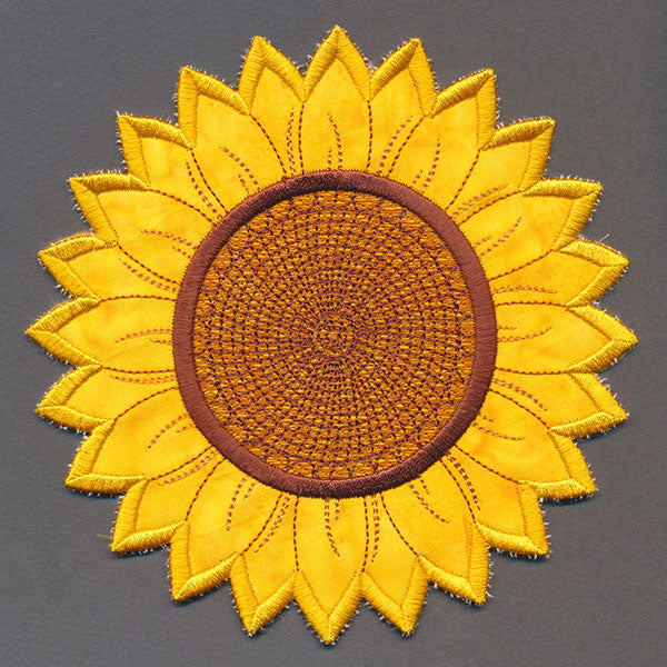 Up and Autumn Pillow Wrap - Sunflower (In-the-Hoop)