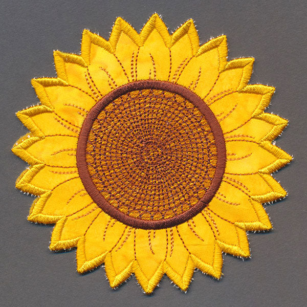 Up and Autumn Pillow Wrap - Sunflower (In-the-Hoop)