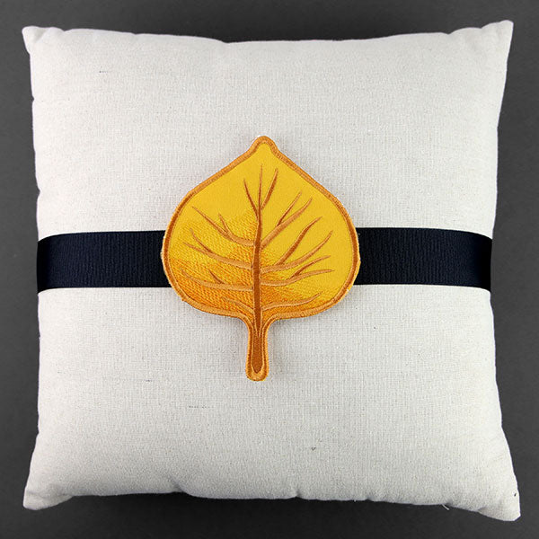 Up and Autumn Pillow Wrap - Aspen Leaf (In-the-Hoop)