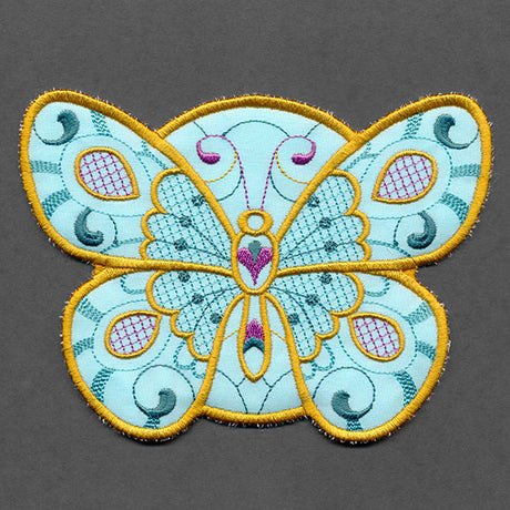 Art Deco Butterfly Trivet (In-the-Hoop)