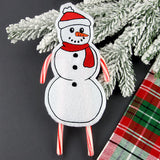 Snowman Double Candy Cane Holder (In-the-Hoop)