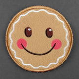 Christmas Gingerbread Face Coaster (In-the-Hoop)