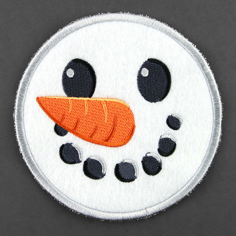 Christmas Snowman Face Coaster (In-the-Hoop)