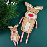 Reindeer Double Candy Cane Holder (In-the-Hoop)