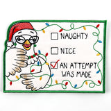 An Attempt Was Made Chicken Mug Rug (In-the-Hoop)