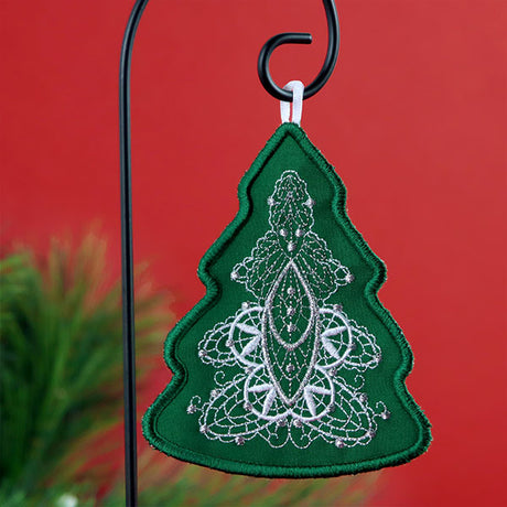 Regal Renaissance Christmas Tree Ornament (In-the-Hoop)
