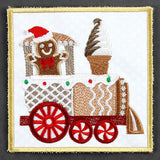 Christmas Gingerbread Train Coaster - Engine (In-the-Hoop)