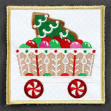 Christmas Gingerbread Train Coaster - Car 4 (In-the-Hoop)