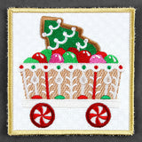 Christmas Gingerbread Train Coaster - Car 4 (In-the-Hoop)