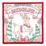 Santa's Reindeer Team Coaster - Rudolph (In-the-Hoop)