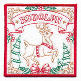 Santa's Reindeer Team Coaster - Rudolph (In-the-Hoop)